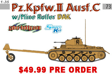 1/35 Pz.Kpfw.II Ausf.C Panzer II w/Mine Roller DAK